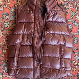 J. Crew quilted red vest sz. Small